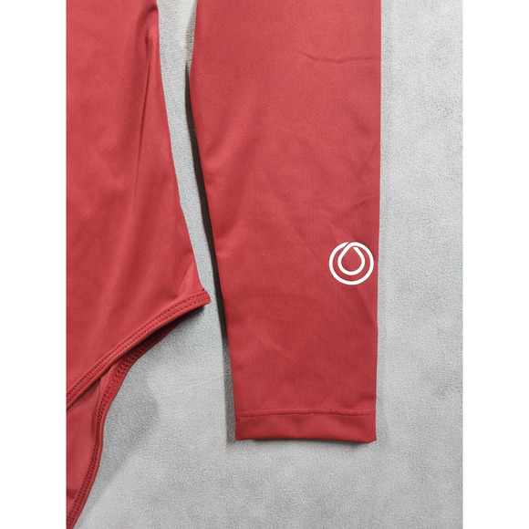 MONAT GEAR Body Suit New Womens Size Large Maroon Nylon Spandex Mock Neck NWT - Picture 5 of 13